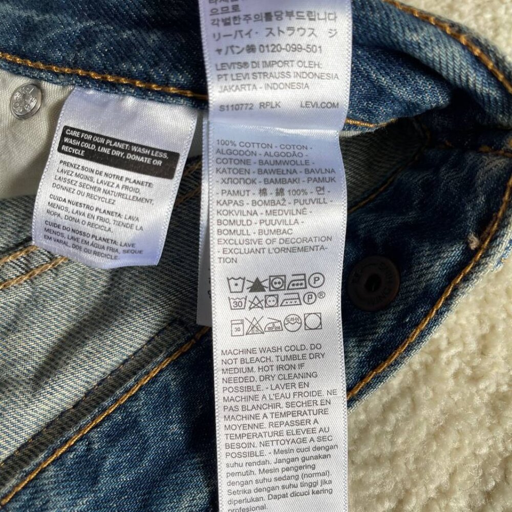 NWT Levi's Cinch Baggy High Rise Women's Jeans Size 24/31 - Picture 12 of 13